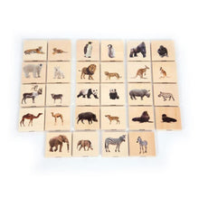 Carrega imatge al visor de galeria, Parelles d&#39;animals salvatges de fusta - Memori
